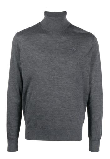 Dsquared2 embroidered-logo roll neck jumper - Grigio