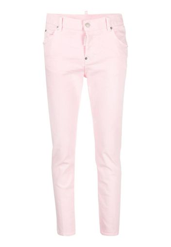 Dsquared2 Jeans affusolati a vita bassa - Rosa