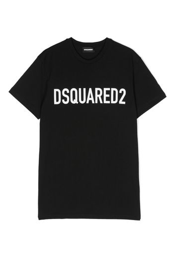 Dsquared2 Kids logo-print cotton T-shirt - Nero