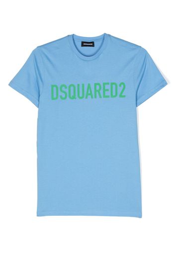 Dsquared2 Kids logo-print cotton T-shirt - Blu