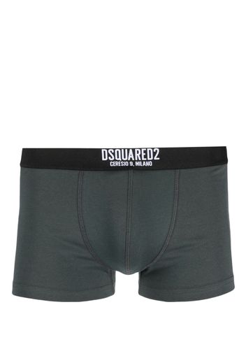 Dsquared2 logo-waistband cotton boxers - Verde