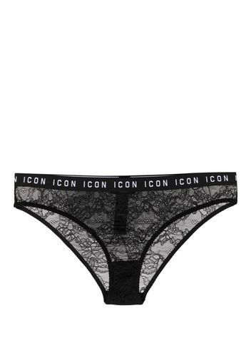 Dsquared2 Be Icon lace briefs - Nero