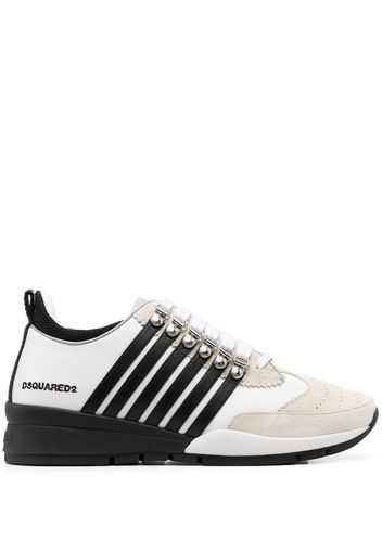 Dsquared2 Boxer stripe-print sneakers - Bianco