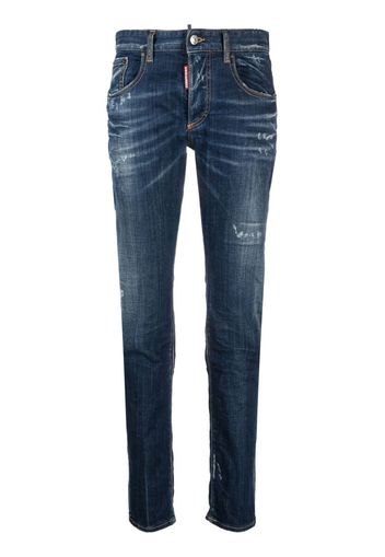 Dsquared2 low-rise straight-leg jeans - Blu