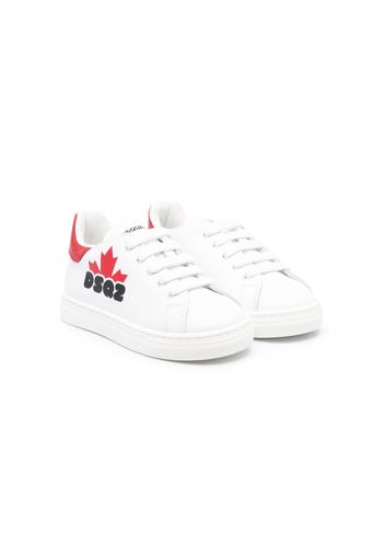 Dsquared2 Kids logo-patch lace-up sneakers - Bianco