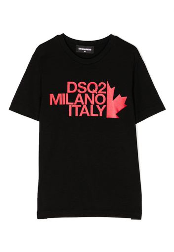 Dsquared2 Kids logo-print cotton T-shirt - Nero