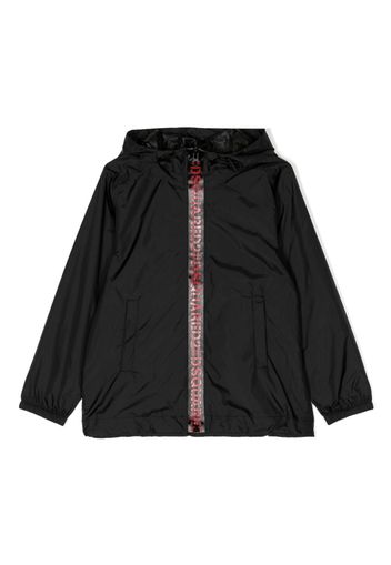 Dsquared2 Kids logo-print hooded jacket - Nero