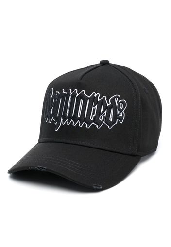 Dsquared2 logo-embroidered cotton cap - Nero