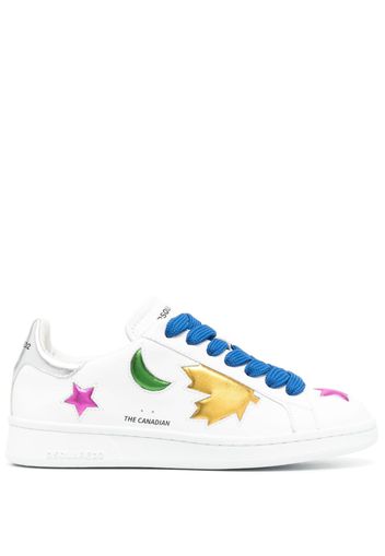 Dsquared2 multi-panel lace-up sneakers - Bianco