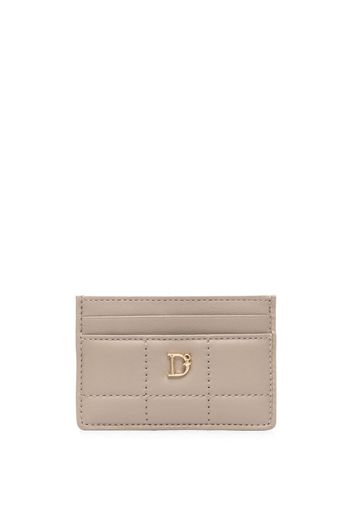 Dsquared2 logo-plaque leather card holder - Toni neutri