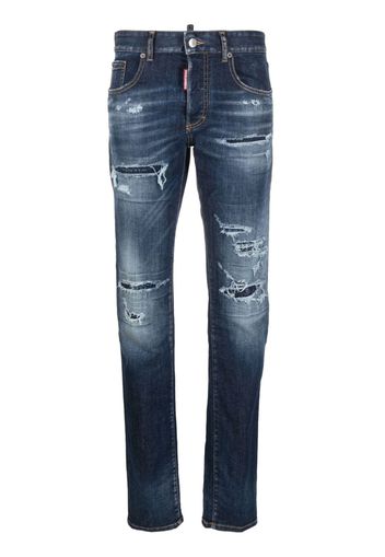 Dsquared2 ripped skinny jeans - Blu