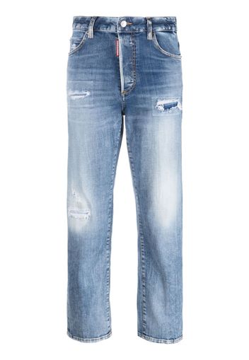 Dsquared2 high-rise straight-leg jeans - Blu