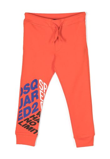 Dsquared2 Kids logo-print cotton track pants - Rosso