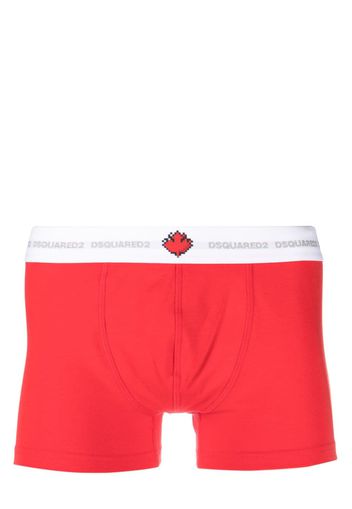 Dsquared2 contrasting logo-waistband boxers - 610 RED