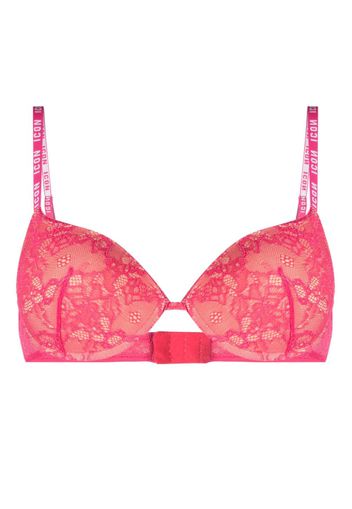 Dsquared2 floral-lace half-cup bra - Rosa