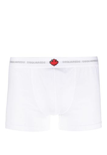 Dsquared2 contrasting logo-waistband boxers - Bianco