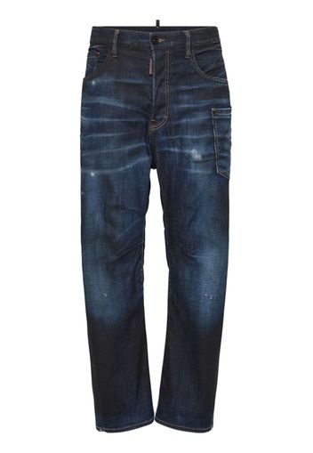 DSQUARED2 Jeans dritti a vita media - Blu