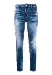 Jeans skinny con strappi