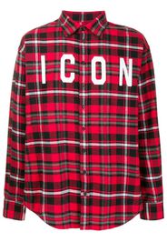 Camicia con motivo scozzese