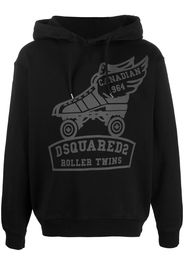 logo print hoodie
