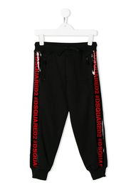 logo trim track pants