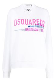 logo print cotton sweatshirt