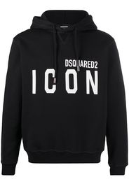 Icon-print hoodie