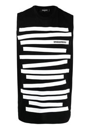 Dsquared2 Canotta con stampa - Nero