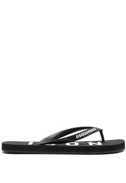 logo-strap flip flops