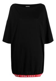 Dsquared2 Vestito modello T-shirt con logo - Nero