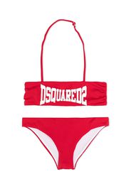 Dsquared2 Kids logo-print bikini - Rosso