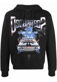 Dsquared2 Felpa con stampa - Nero