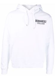 Dsquared2 logo-print cotton hoodie - Bianco