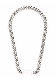 Dsquared2 logo-plaque chain necklace - Argento