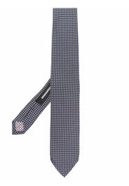 Dsquared2 embroidered-pattern silk tie - Blu