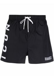 Dsquared2 logo-print drawstring swim shorts - Nero