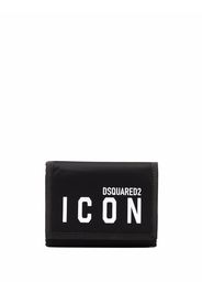 Dsquared2 Icon logo print wallet - Nero