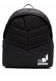 Dsquared2 padded logo-print backpack - Nero