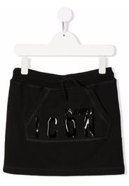 Dsquared2 Kids logo-print drawstring miniskirt - Nero