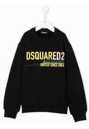 Dsquared2 Kids logo-print cotton sweatshirt - Nero