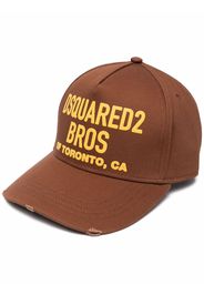 Dsquared2 logo-print baseball cap - Marrone
