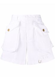 Dsquared2 high-waisted cotton shorts - Bianco