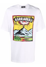 Dsquared2 T-shirt con stampa - Bianco