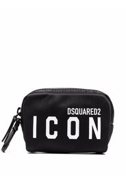 Dsquared2 logo-print make-up bag - Nero