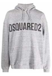 Dsquared2 logo-print cotton hoodie - Grigio