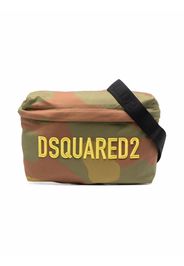 Dsquared2 Kids embroidered-logo shoulder bag - Verde
