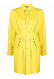 Dsquared2 fitted waistline buttoned shirt dress - Giallo