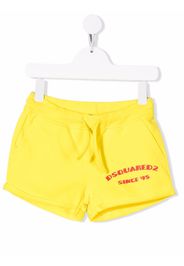 Dsquared2 Kids logo-print track shorts - Giallo