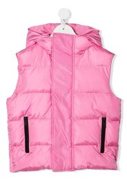 Dsquared2 Kids Gilet imbottito con cappuccio - Rosa