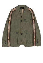 Dsquared2 Kids logo-detail long-sleeve jacket - Verde